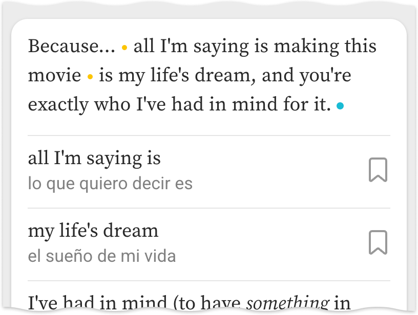 Vocab mobile screenshot