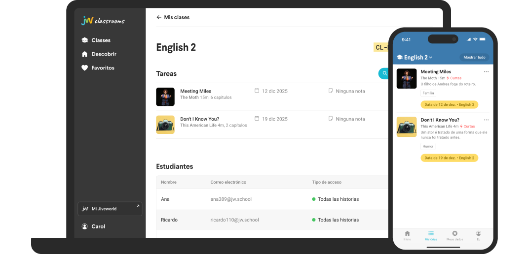 Jiveworld classrooms